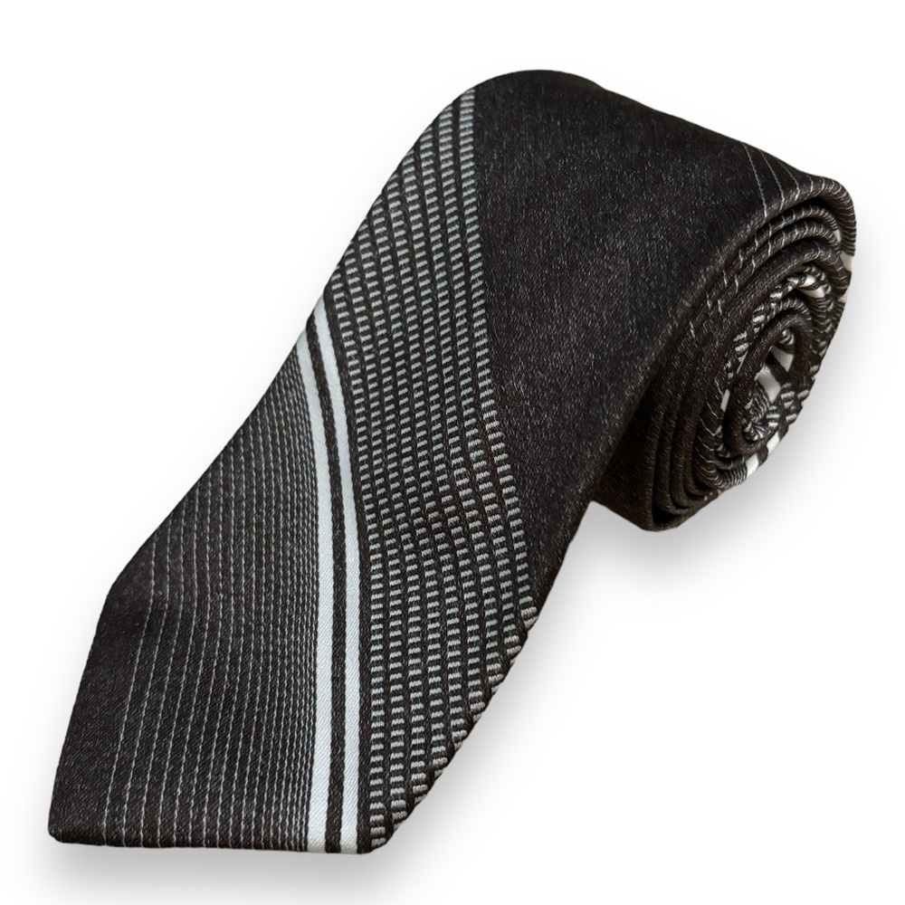 Lanvin Multicolor Diagonal Striped Traditional Tie - image 1